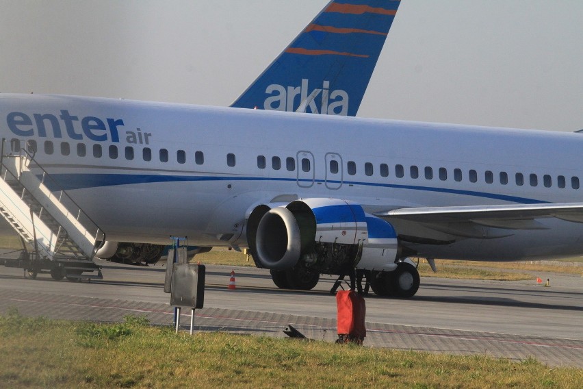 Samolot linii Enter Air miał być na lubelskim lotnisku w...