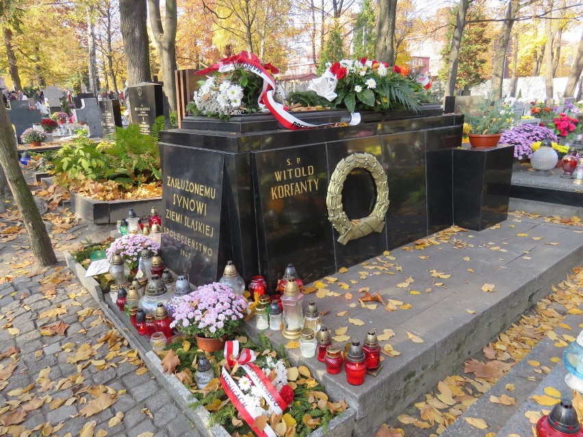 Cmentarz przy ul. Francuskiej, grób Wojciecha Korfantego....