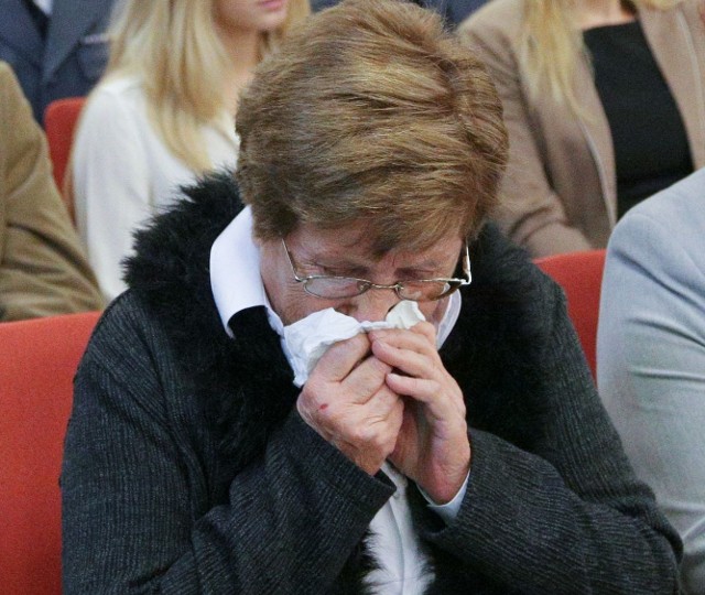 Gdy podczas uroczystości w IPN ogłoszono nazwisko Piotra Wądołowskiego, jego córka Eugenia płakała.