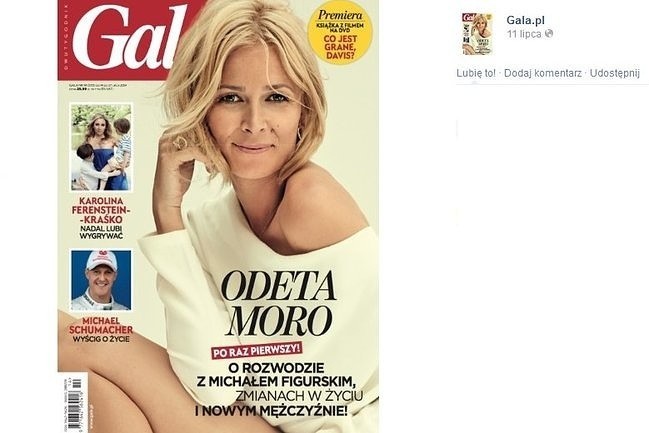 Odeta Moro w "Gali" (fot. screen z Facebook.com)
