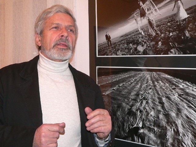 Piotr Kaleta, twórca Przeglądu Fotograficznego "Ponidzie", także na tegorocznej wystawie w Busku prezentuje swoje prace.