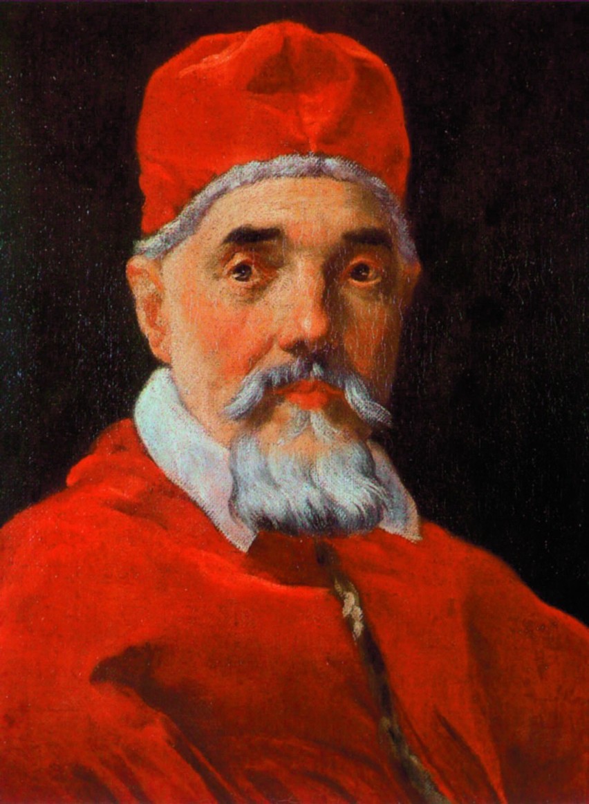 Papież Urban VIII ( właśc. Maffeo Barberini), który przyjął...