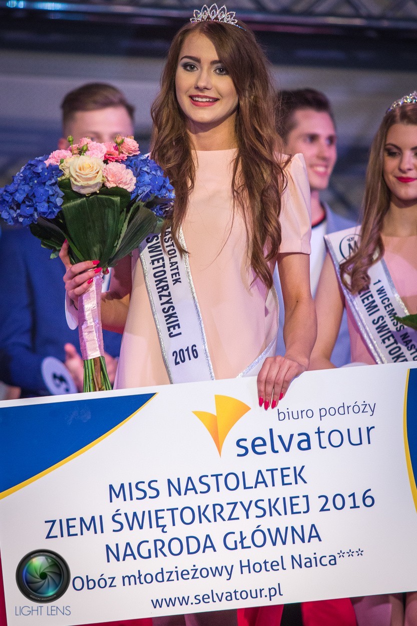 Patrycja Pabis z tytułem Miss Nastolatek Ziemi Świętokrzyskiej 2016