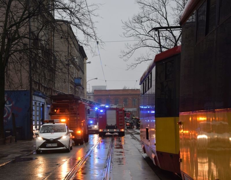 Śmiertelny pożar w kamienicy przy ul. Przybyszewskiego 5.