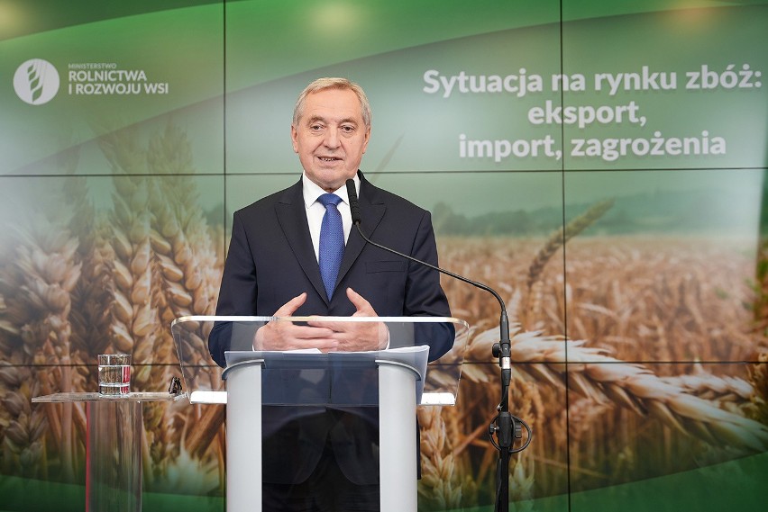 Skup zboża przez Państwo. Minister rolnictwa przedstawił szczegóły. Podał też aktualne ceny pszenicy i stan importu z Ukrainy 