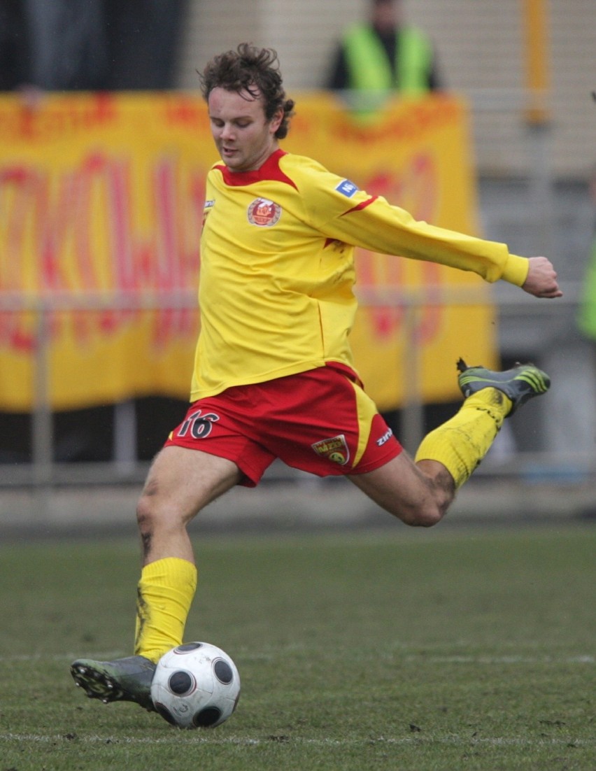Paluchowski w barwach Znicza Pruszków w 2008 roku