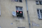 Ogień na klatce schodowej przy ul. Niemcewicza