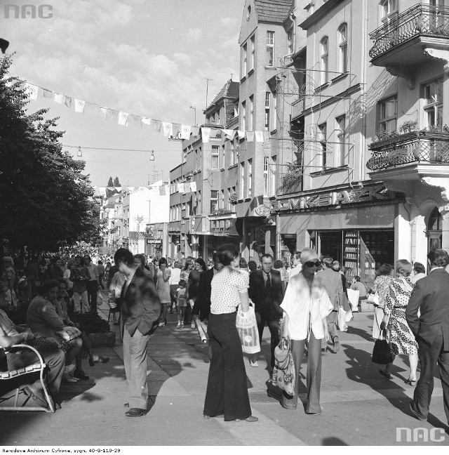 Ulica Bohaterów Monte Cassino. Sierpień 1976