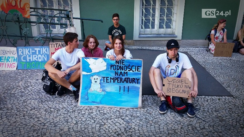 Młodzieżowy Strajk Klimatyczny w Szczecinie. Natalia nie protestuje już sama [ZDJĘCIA, WIDEO]