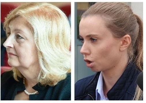 Radna Alicja Biły i radna Jowita Chudzik