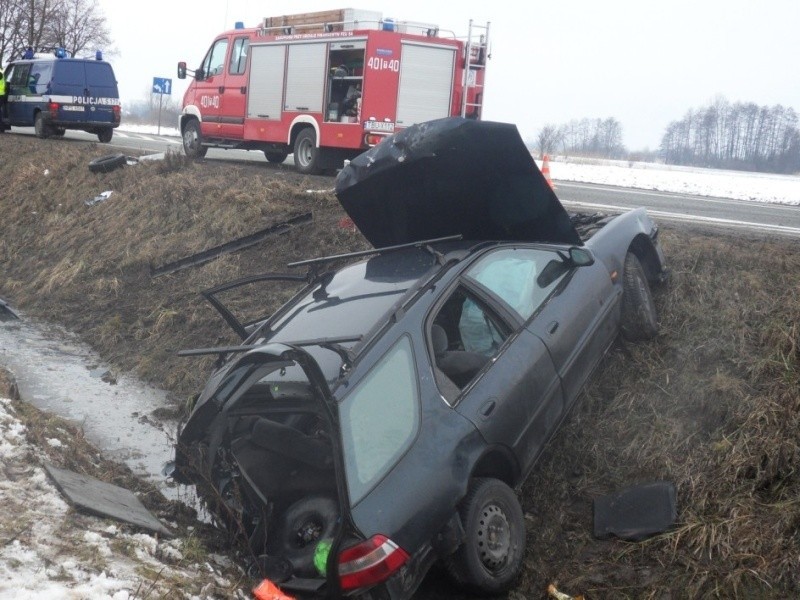 Wypadek na krajowej drodze nr 73 w Słupi w gminie Pacanów 