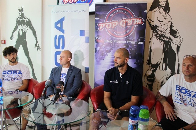 Rosa na konferencji prasowej: (od lewej) Artur MIelczarek, Piotr Kardaś, Robert Witka, Daniel Wall
