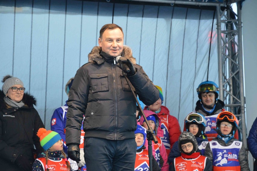 Zakopane. Prezydent Duda szusował na Polanie Szymoszkowej [ZDJĘCIA]