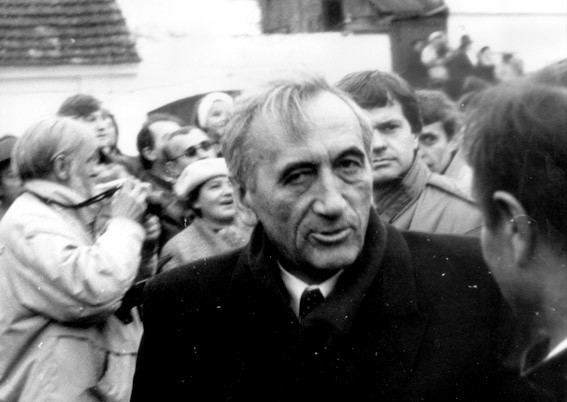 Tadeusz Mazowiecki w Krzyżowej, 1989 rok