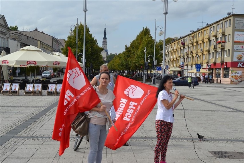 Pikieta pracowników TESCO