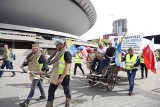 Protest rolników w Katowicach: "Protestujemy w obronie polskiej ziemi". Zobacz zdjęcia 