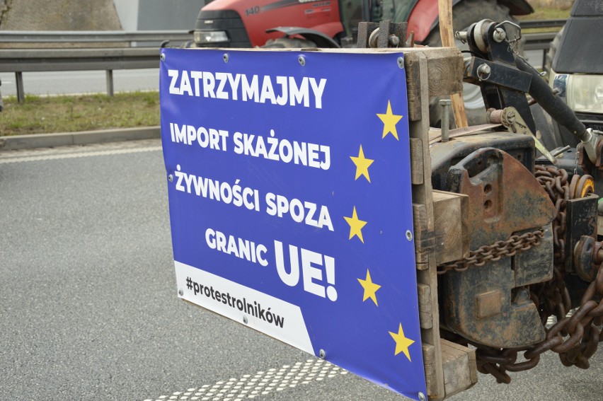 Protest rolników pod Nowym Dworem Gdańskim