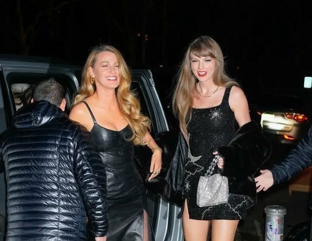 Taylor Swift przybywa na przyjęcie z okazji jej urodzin.