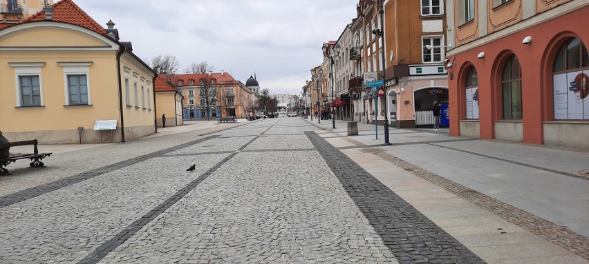 Nie tylko trakty spacerowe były puste. Place zabaw również...