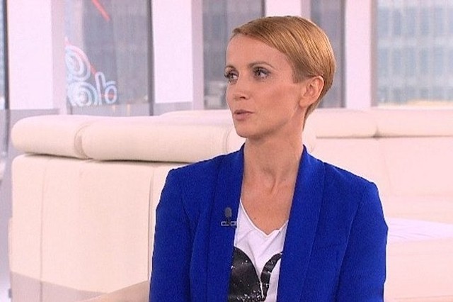 Katarzyna Zielińska jest współautorką t-shirtów. (fot. Dzień Dobry TVN/x-news)