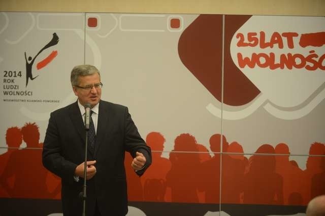 Prezydent Bronisław Komorowski w ToruniuBronisław Komorowski