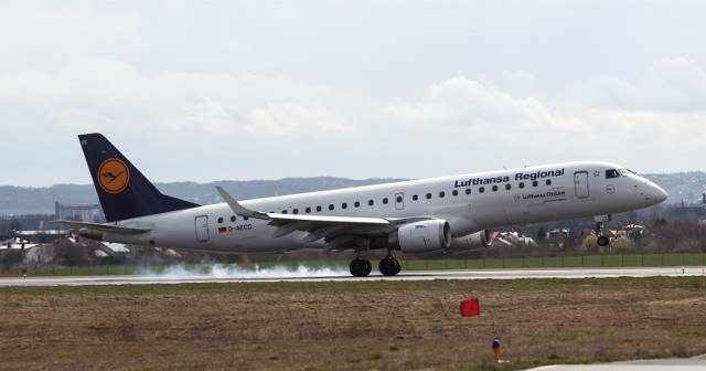 Embraer Lufthansy miał bliskie spotkanie z dronem