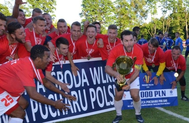 Piłkarze Polonii Środa w poprzednim sezonie wygrali regionalne rozgrywki Pucharu Polski
