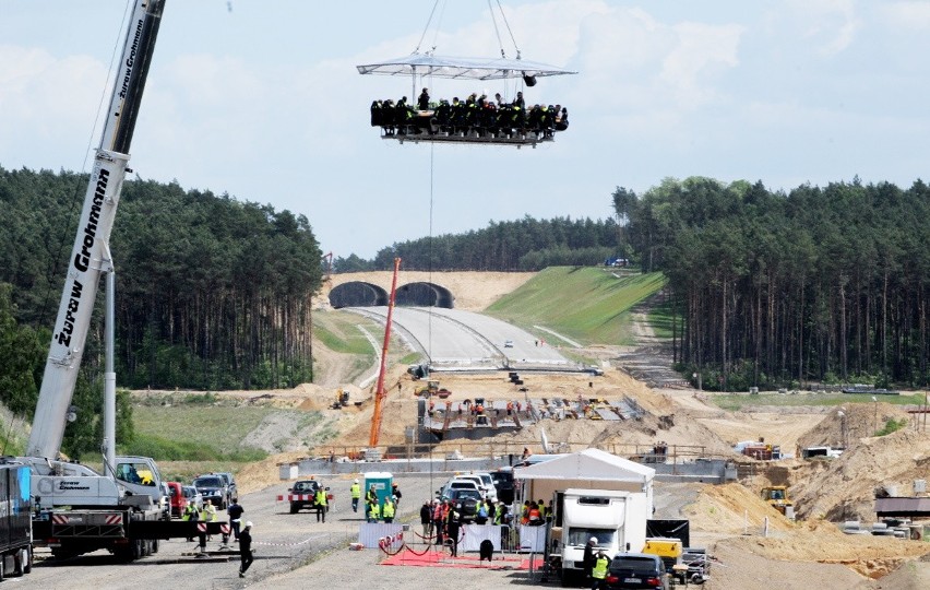 Tak ugoszczono gości podczas budowy autostrady A2 i...