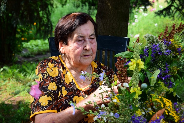 Łucja Jelińska, 86-letnia mieszkanka Pławina