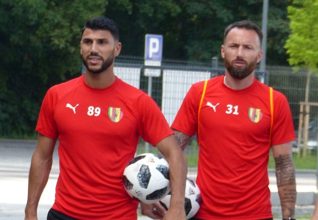 Elia Soriano uczestniczył w środowym treningu. Z prawej Zlatko Janjić.