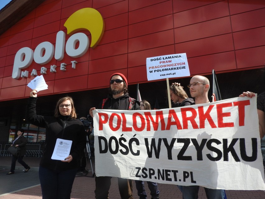 Protest rozpoczał się przed sklepem na ul. Wojska Polskiego