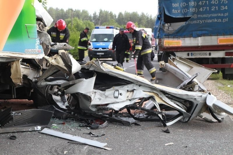 Wypadek na drodze Morawica - Pińczów