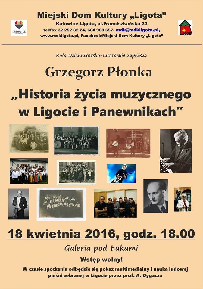 Historia życia muzycznego w Ligocie i Panewnikach - 18...