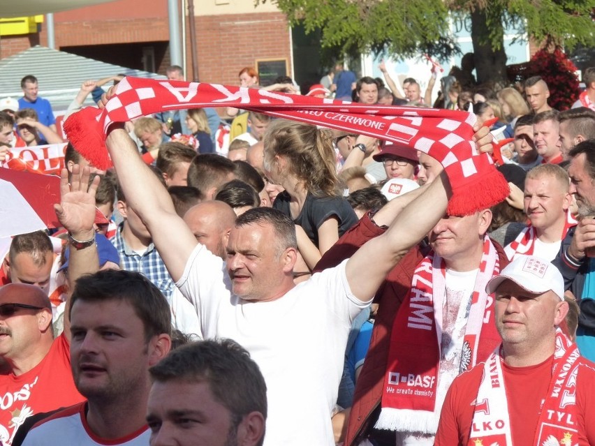 Euro 2016. Strefa kibica w Koszalinie. Mecz Polska - Ukraina