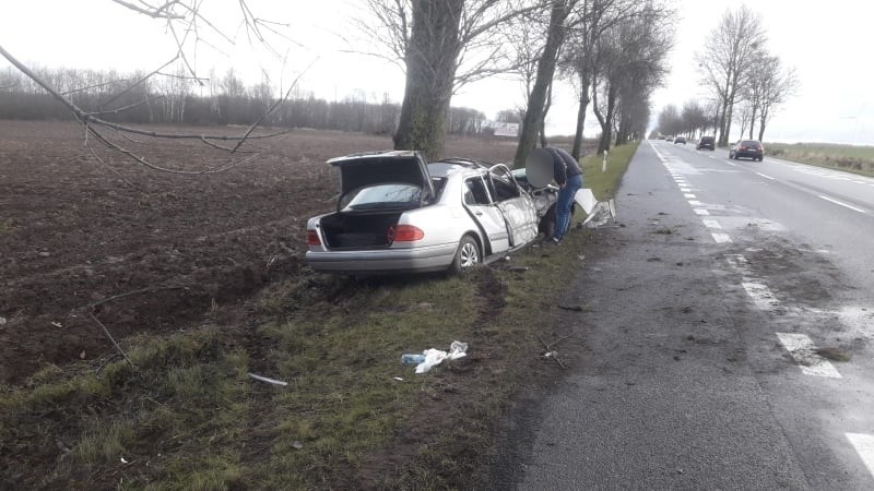 Koło Malechowa, na drodze krajowej nr 6, doszło do wypadku....