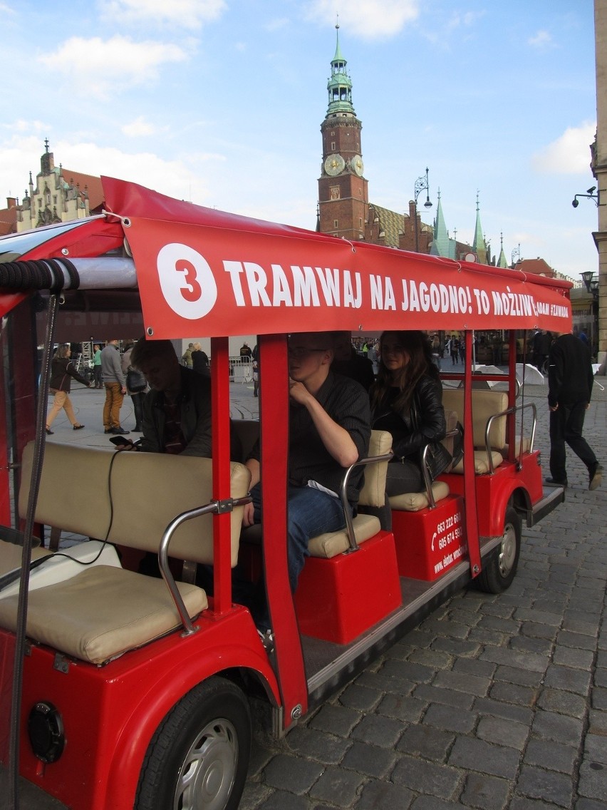 Wrocław: "Tramwaj" na Jagodno będzie jeździł co tydzień. Za darmo!