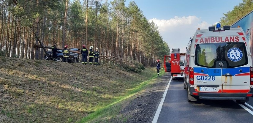 Wypadek niedaleko Bożanki