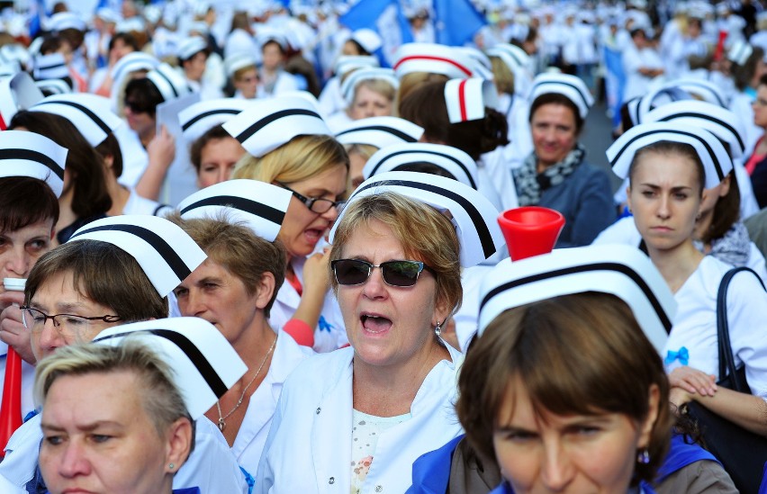 Najsłynniejszy protest pielęgniarek miał miejsce w czerwcu...