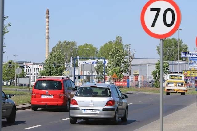 Zwiększona prędkość na ulicy Skłodowskiej-Curie dotyczy tylko odcinka między Równinną a Olsztyńską