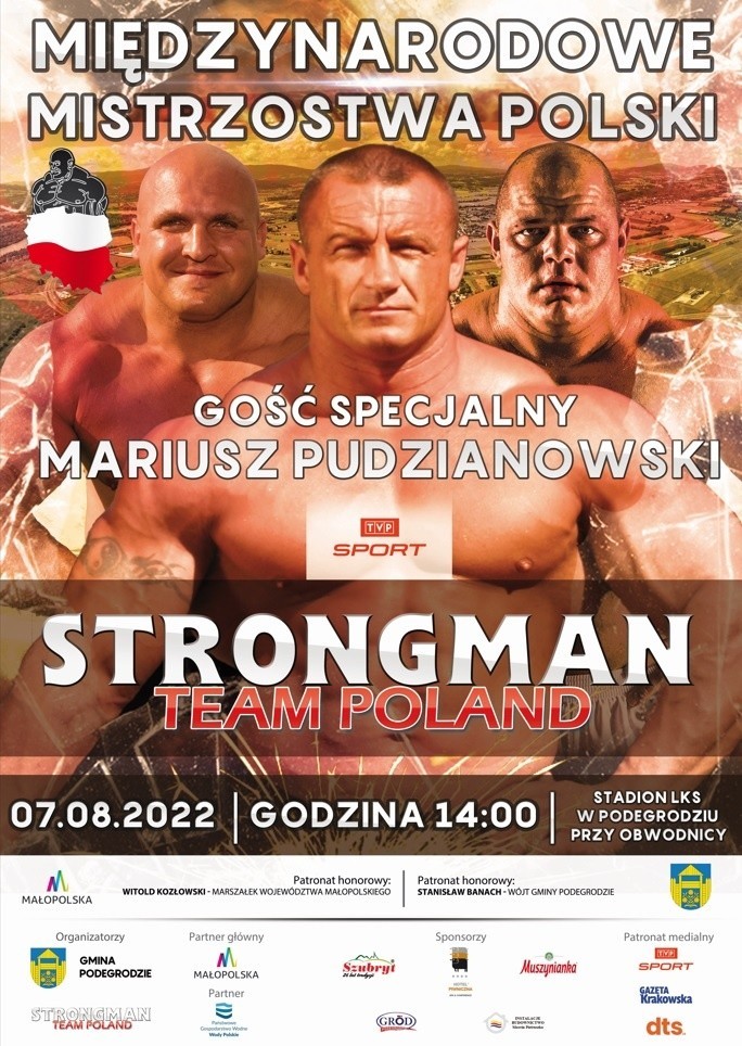 Podegrodzie. Międzynarodowe Mistrzostwa Polski Strong Man coraz bliżej. Tomasz Kowal zapowiada dużo adrenaliny. Będzie "Pudzian"!