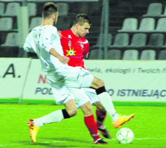 Jankowski (z prawej) strzelił na 1:0, ale zaliczył też pudło meczu