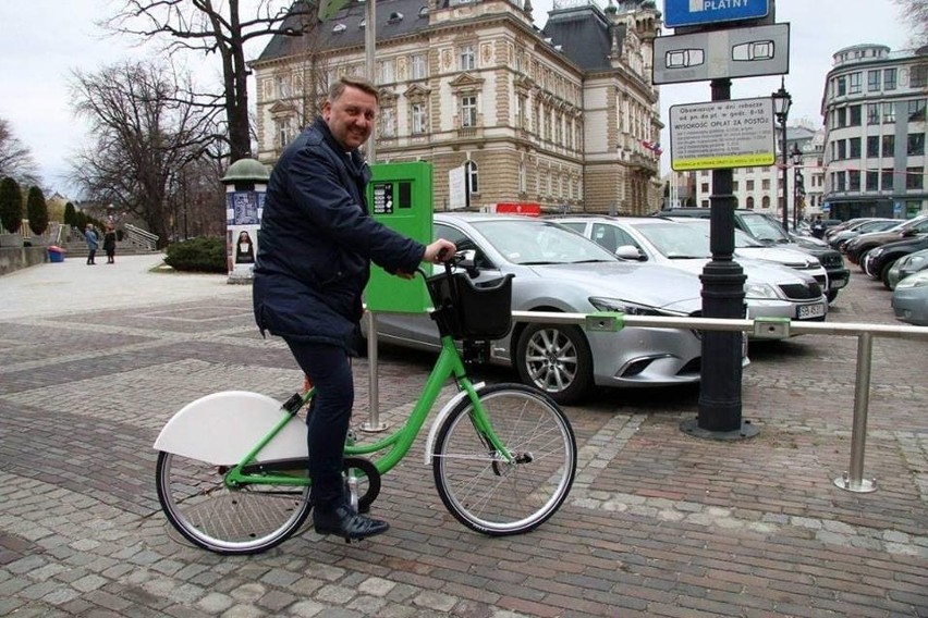 Nowy rower miejski w Bielsku-Białej przetestował prezydent...