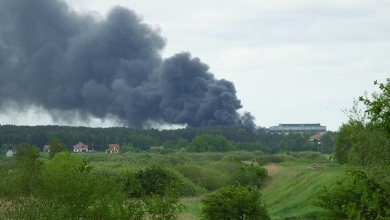 Pożar można było zobaczyć z wielu kilometrów