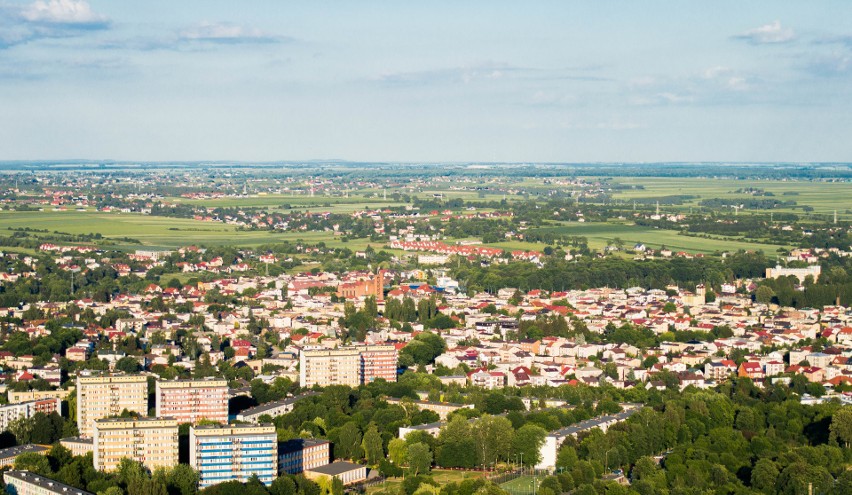 Lublin widziany ze 150 metrów wysokości