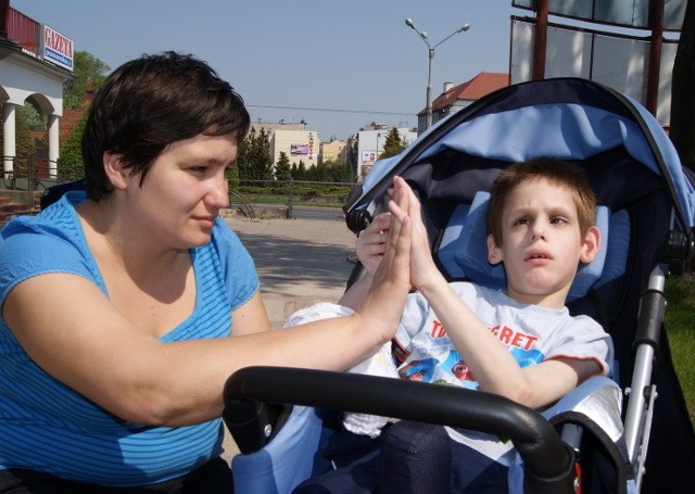 Magdalena Butkiewicz z synkiem Patrykiem liczą, że uda się spełnić jego marzenie