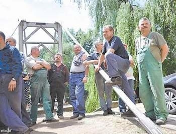 Huta Małapanew. Przerwa w pracy trwała przez całą poranną zmianę. (fot. archiwum)