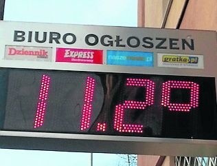 Wczoraj o godz. 10 termometr przed naszą redakcją wskazywał 11,2 st. c.