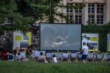 Kraków. Kino w klasztornym ogrodzie. Na leżakach