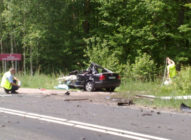 Wypadek na trasie Szczecinek - Czaplinek.
