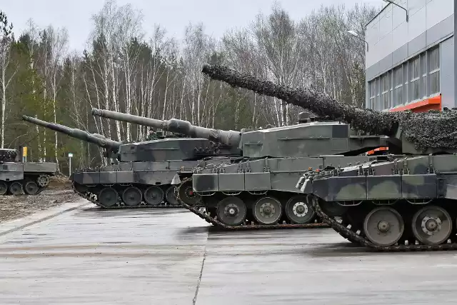 Czołg Leopard 2. Do końca marca na Ukrainę ma ze strony Niemiec trafić 14 maszyn tego rodzaju.
